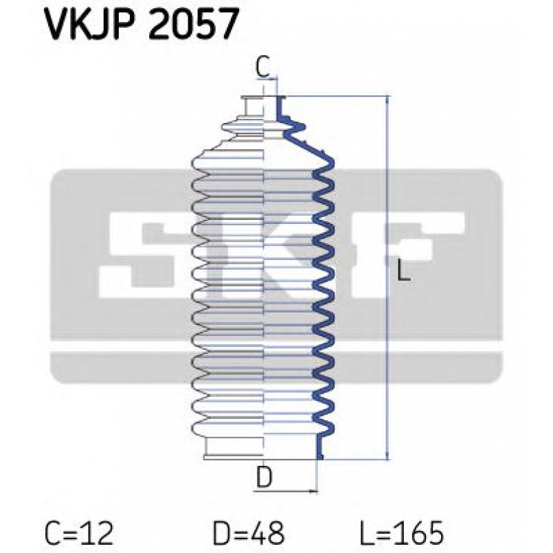 VKJP 2057 SKF - Пильовик привідного валу